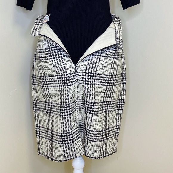 Vintage Vantana Italy Houndstooth Plaid Skirt - Picture 5 of 6